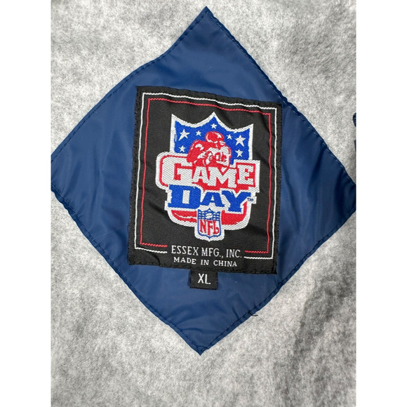 Dallas Cowboys Game Day Rain Jacket Mens Size XL Windbreaker Vintage NFL - Picture 4 of 12